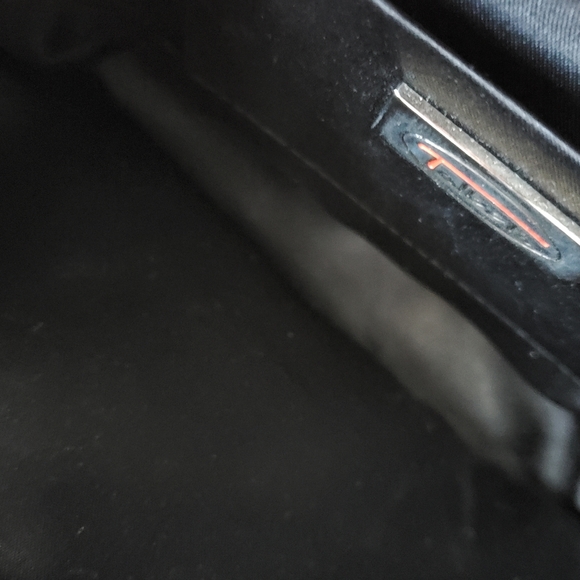 Vintage Talbots Black Velvet handbag Small Floral embroidery Plastic Handle - Picture 7 of 11